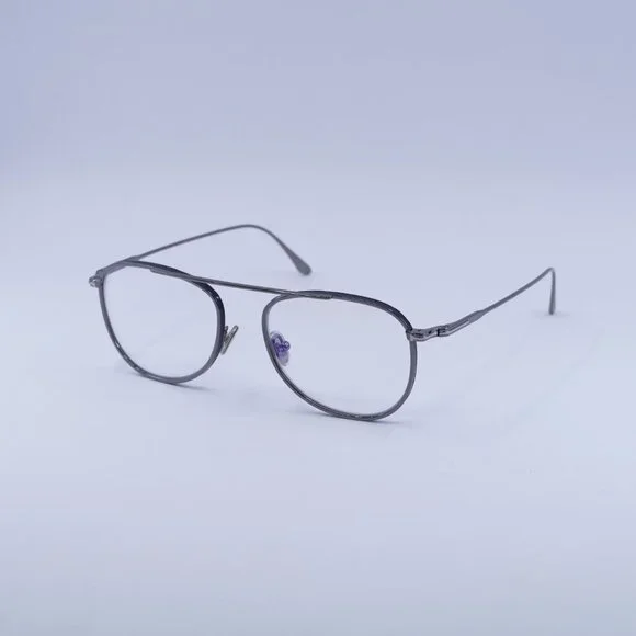 🕶️ New Tom Ford FT5691-B 012 Eyeglasses - Ruthenium with Blue Frame 52mm
